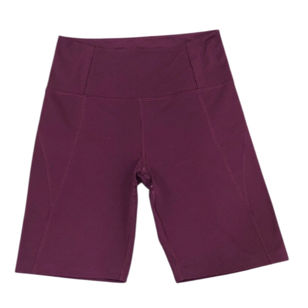 Girlfriend Collective High Rise Bike Shorts Size Small Dark Purple